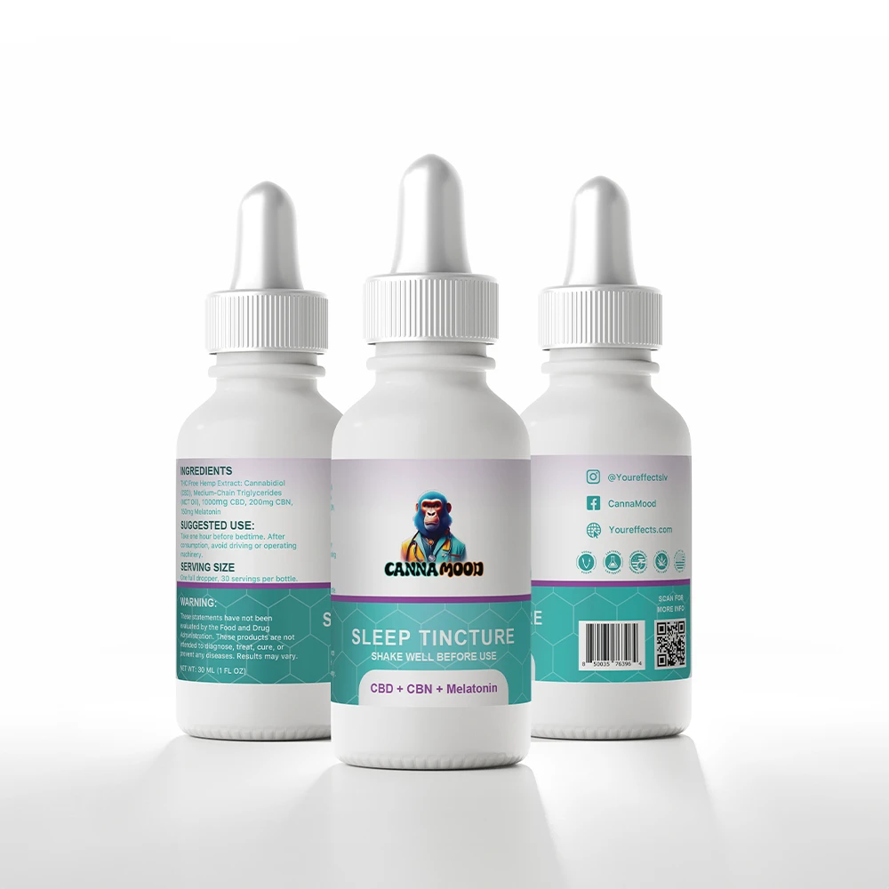 Canna Mood - Sleep Tincture  CBD + CBN + Melatonin - Your Effects