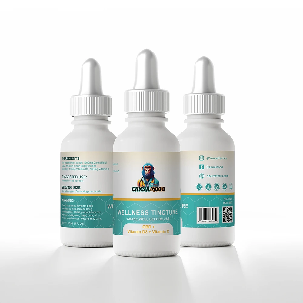 Wellness Tincture – CBD + Vitamin D3+ Vitamin C