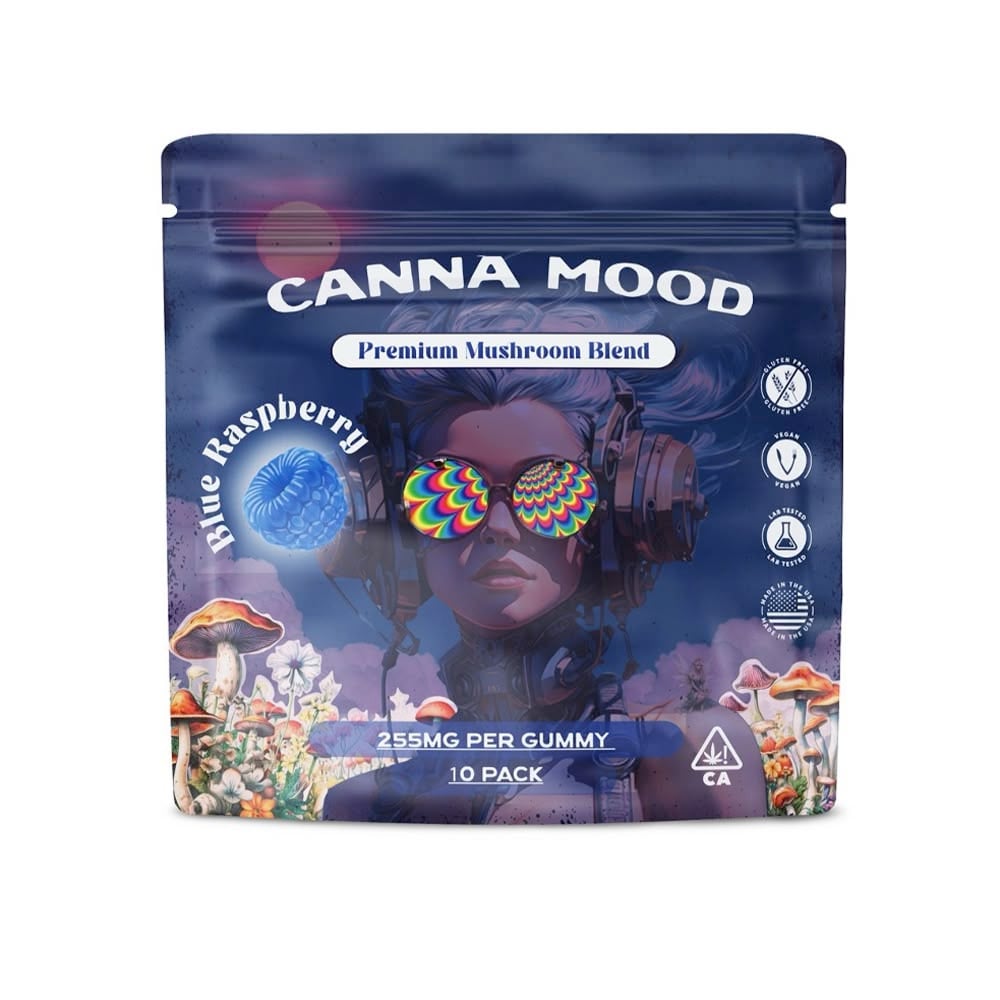 Cannamood Mushroom Blend Gummies – Blue Raspberry