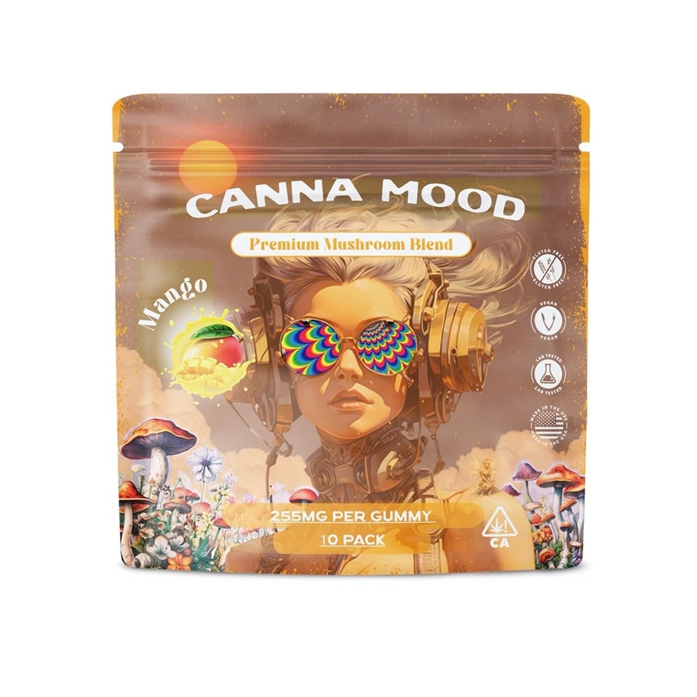 Cannamood Mushroom Blend Gummies – Mango